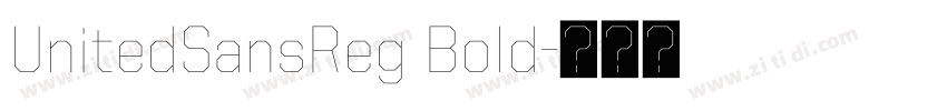 UnitedSansReg Bold字体转换